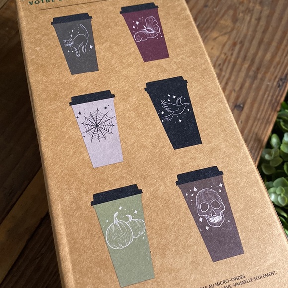Starbucks 2019 Halloween Collection Spooky Reusable Cups -Set of 6 16 oz Large - Picture 4 of 13